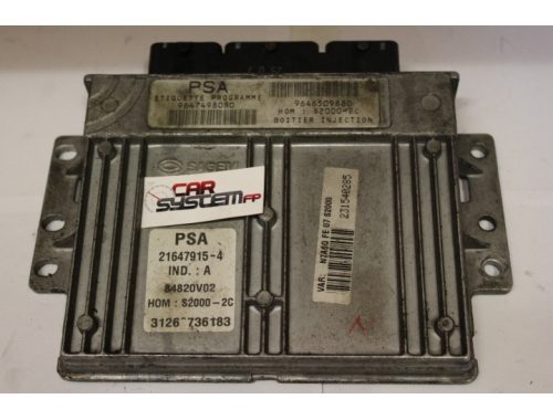 Centralina Motore Citroen C3 SAGEM 21647915-4 - Passaggio Codici