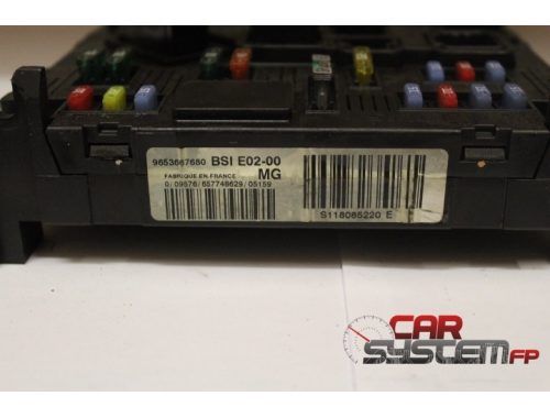 BSI PEUGEOT 206 2.0 HDI S118085220 E, 9653667680, BSI E02-00