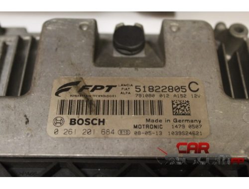 Centralina Motore FIAT GRANDE PUNTO 0261207684, 51822805C