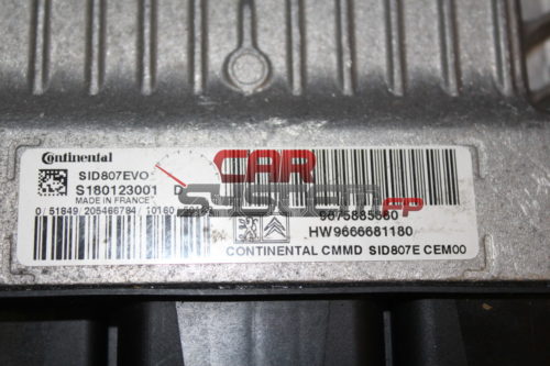 Centralina Motore Citroen C4 / Peugeot 308/508 1.6 HDI CONTINENTAL S180123001D SID 807EVO