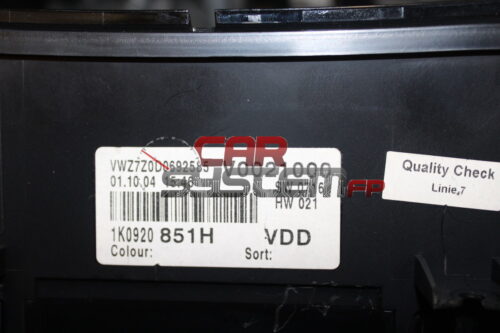 1K0920851H Quadro Strumenti Volkswagen Golf V / Golf Plus / Jetta