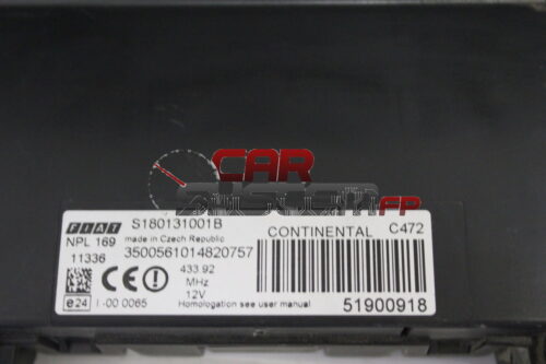 51900918 S180131001B Body Computer Fiat Panda 2012