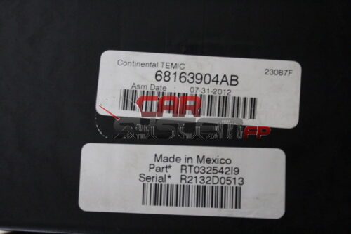 Centralina Scatola Porta Fusibili DODGE CARAVAN 2013 68163904AB CONTINENTAL