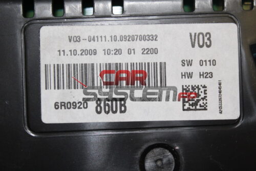 6R0920860B Quadro Strumenti Volkswagen Polo