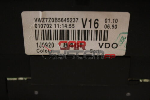 1J0920846F VDO Quadro Strumenti VOLKSWAGEN GOLF
IV R32 3.2 4MOTION