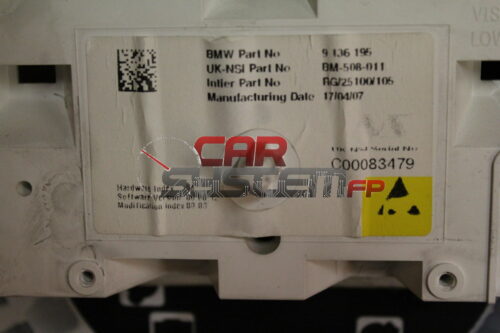 9136195 BM-508-011 Quadro Strumenti MINI COOPER S / ONE