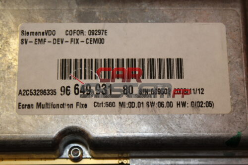 96649931 SIEMENS VDO Display CITROEN C5