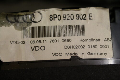 8P0920902E VDO Quadro Strumenti AUDI A3