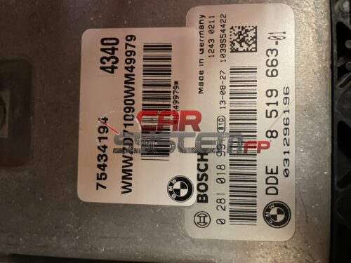 0281018991
8519663-01 Centralina Motore Mini Countryman 2007 / 2014