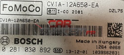 CV1A-12A650-EA
0281030892 Riparazione Centralina Motore Ford B-MAX