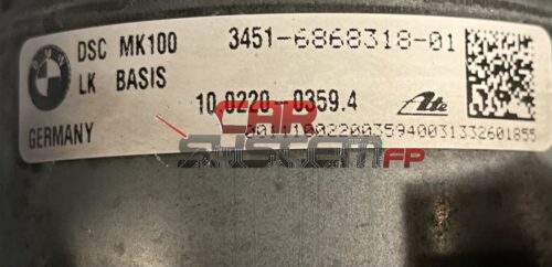 10.0220-0359.4 Riparazione ABS BMW MK100 2011 < 2019