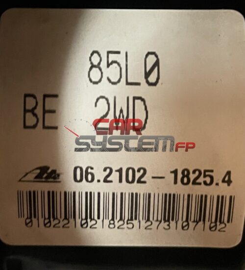 85L0BE2WD
06.2102-1825.4 Revisione ABS Vauxhall / Opel Agila