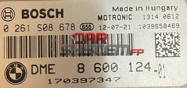 BOSCH 0261S08678 Reparatur Motorsteuergerät BMW / MINI