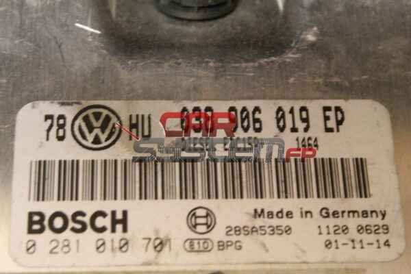 038906019EP 0281010701 BOSCH Motorsteuergerät VOLKSWAGEN PASSAT