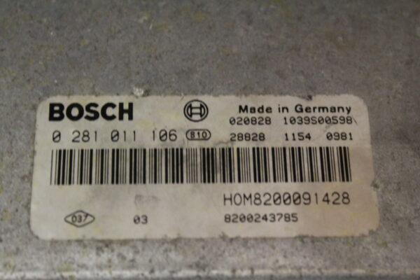 0281011106 BOSCH Motorsteuergerät RENAULT MASTER
