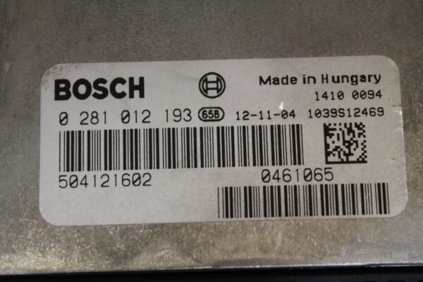 0281012193 BOSCH Centralita de motor IVECO DAILY