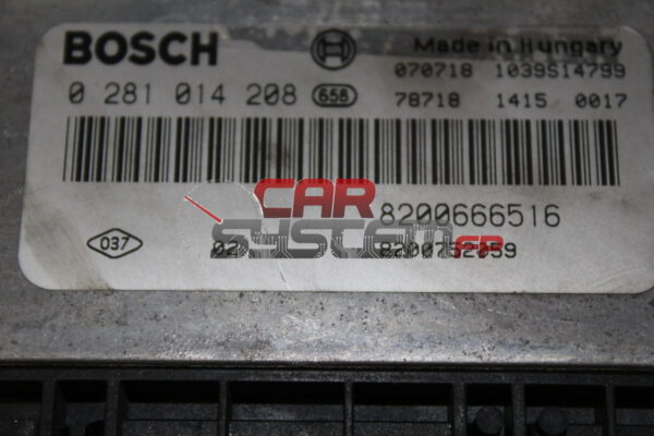 8200752059 0281014208 BOSCH Engine ECU RENAULT TRAFFIC / OPEL VIVARO / VAUXHALL