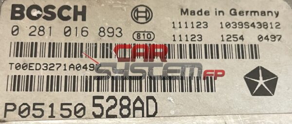 P05150528AD Reparatur Motorsteuergerät Jeep 2010 < 2015