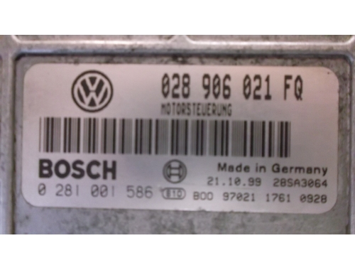 Centralita de motor Volkswagen Golf 3 BOSCH:0281001586