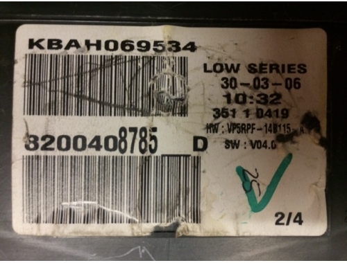 Quadro Strumenti Renault Megane KBAH069534