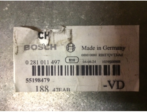 Motorsteuergerät Fiat Punto BOSCH:0281011497