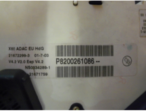Kombiinstrument Renault Clio P8200261086