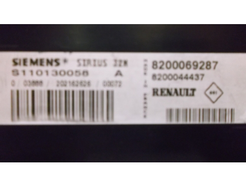 Centralina Motore Renault Clio SIEMENS:S110130058A