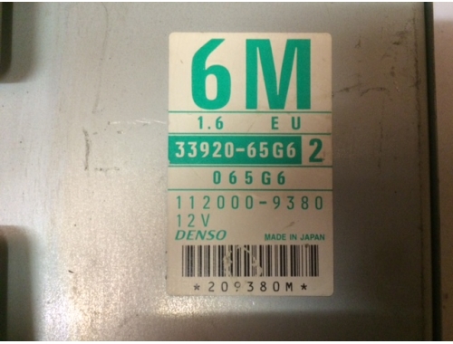 Motorsteuergerät Suzuki Baleno 33920-65G6