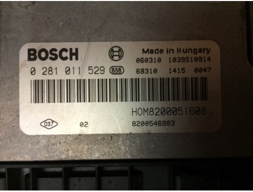 0281011529 BOSCH Centralita de motor RENAULT TRAFIC