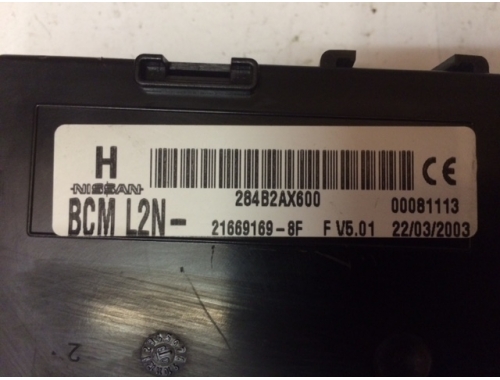 BCM Nissan Micra 284B2AX600