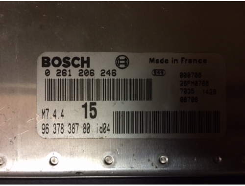 Motorsteuergerät Citroen Saxo BOSCH:0261206246