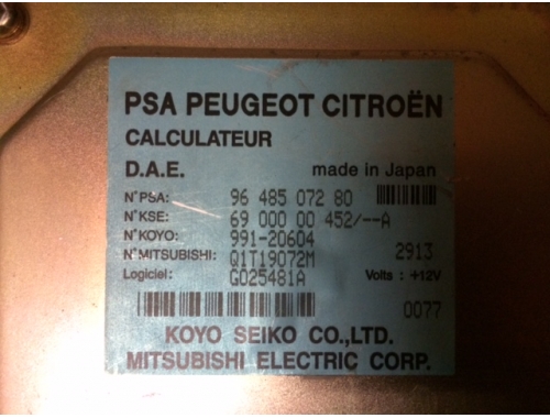 Steuergerät elektrische Lenksäule Citroen C3 9648507280