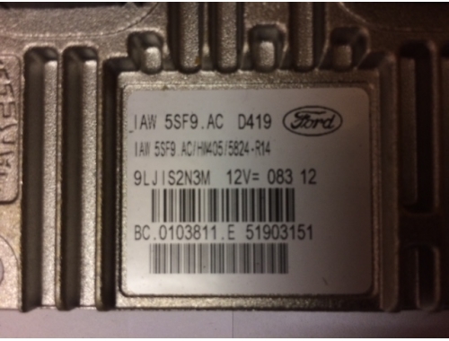 Centralita de motor Ford Ka MAGNETI MARELLI:IAW5SF9.AC