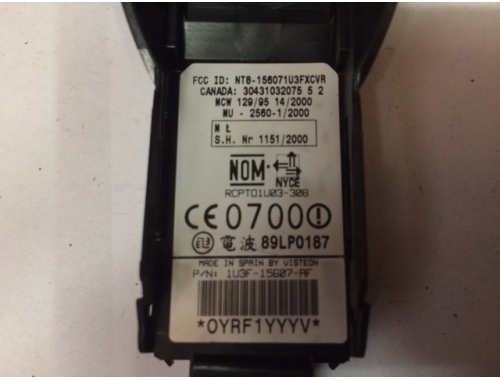 Centralina Code Con Antenna Toyota Yaris 89783-0D010