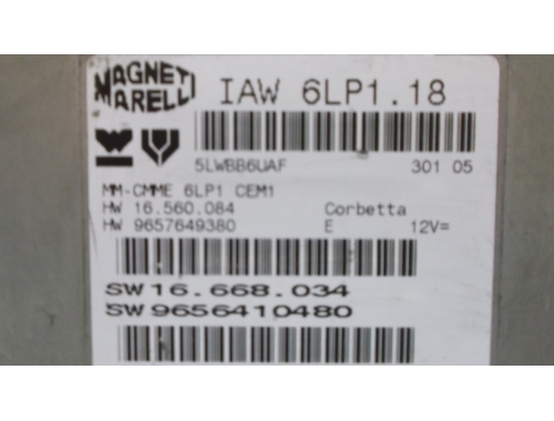 Motorsteuergerät Peugeot 307 MAGNETI MARELLI:IAW6LP1.18