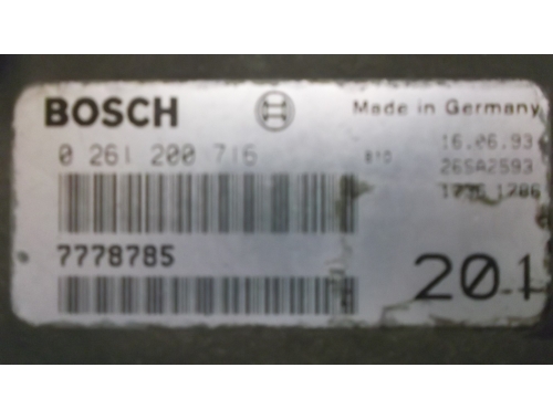 Motorsteuergerät Lancia Y BOSCH:0261200716