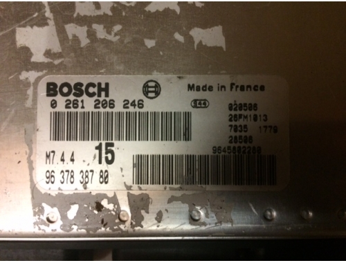 Motorsteuergerät Peugeot 106 BOSCH:0261206246