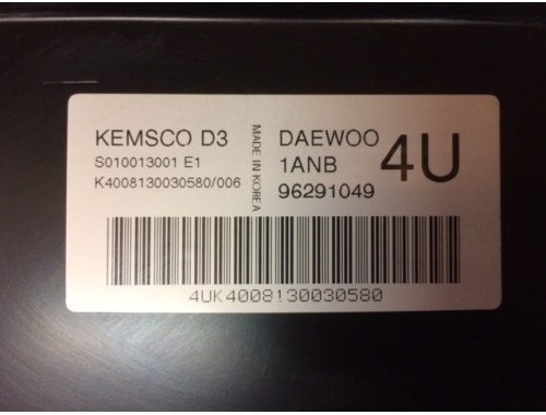 Calculateur moteur Chevrolet Matiz KEMSCO:S010013001