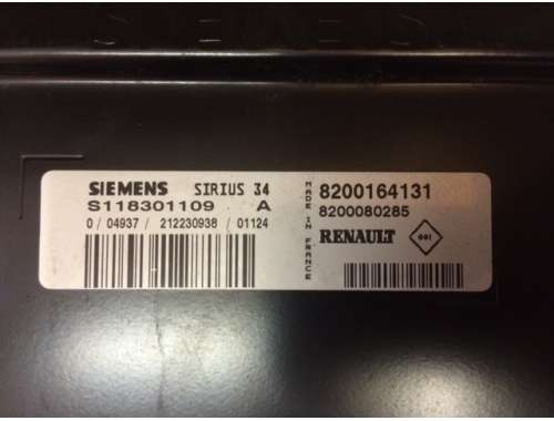 Motorsteuergerät Renault Clio SIEMENS:S118301109