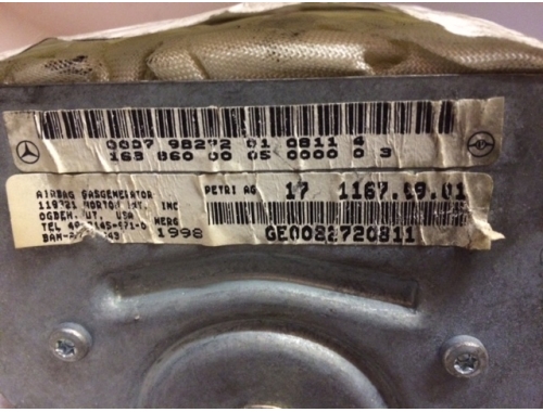 Airbag passager Mercedes Classe A 17 1167.99.01