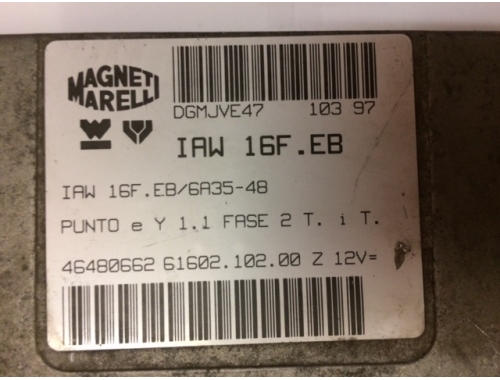 Centralita de motor Fiat Punto MAGNETI MARELLI:IAW16F.EB