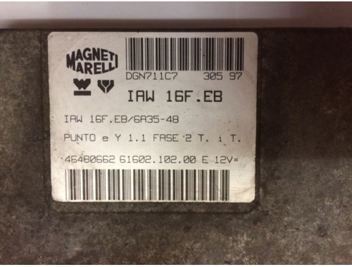 Centralita de motor Fiat Punto MAGNETI MARELLI:IAW16F.EB