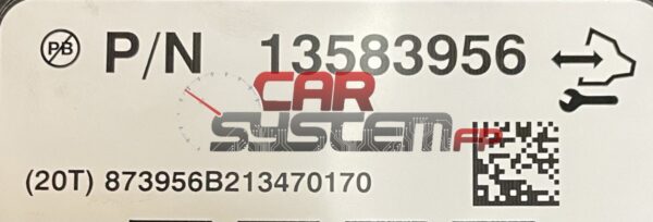 13583956 Réparation BCM Opel Atra J MK6 VAUXHALL