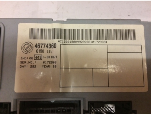 Body computer Fiat Punto 46774360