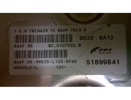Calculateur moteur Fiat 500 FPT 8GSF.HE