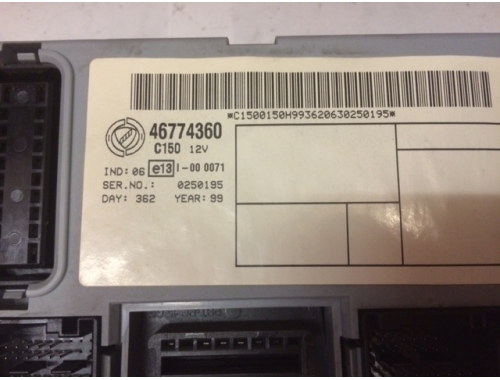 Body computer Fiat Punto 46774360