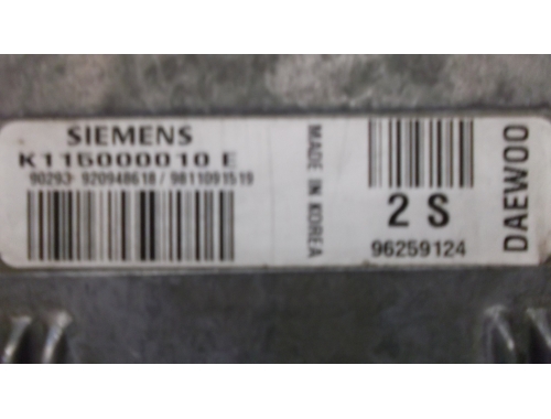 Calculateur moteur Daewoo Matiz SIEMENS:K115000010E