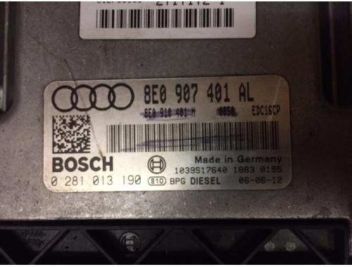 Motorsteuergerät Audi A4 BOSCH:0281013190