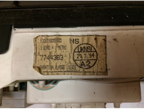 Combiné d'instruments Fiat Punto Cabrio 7744383