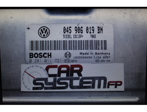 Engine ECU Volkswagen Fox CC 1.400 TDI Bosch 0281011721 - Repair various Code Transfer BOSCH:0281011721